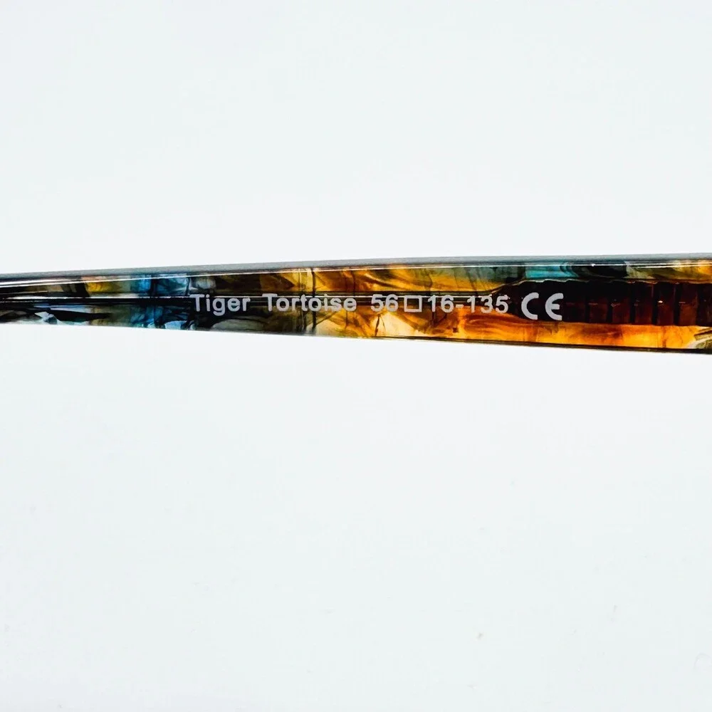 Peepers Eyewear Frames Womens Blue Tiger Tortoise Cat Eye 56-16-135